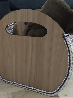 Base mdf para fazer revisteiro em crochê clara
