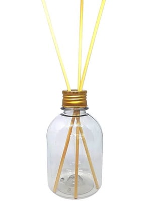 Difusor aromatizador pete cristal 250ml com varetas e tampa