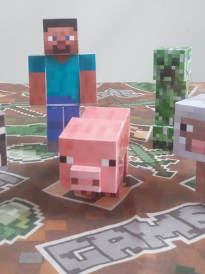 Personagens 3d minecraft