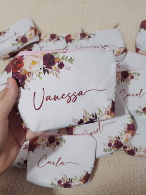 Necessáire madrinhas de casamento com nome