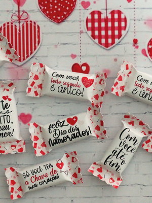 Bala personalizada para o dia dos namorados