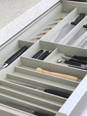 Organizador para talheres com nichos