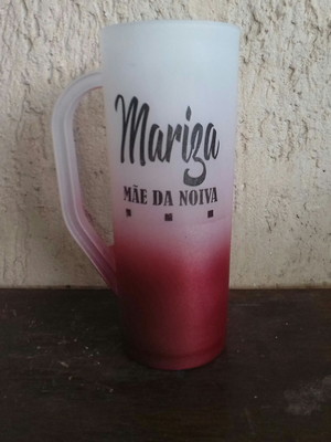 Caneca chopp slim jateado degrade