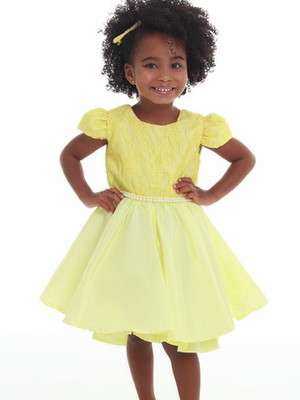 Vestido infantil amarelo