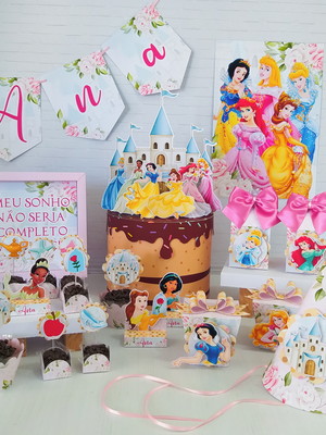 Kit festa princesas disney