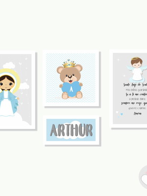 Kit de quadros meninos