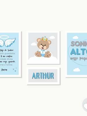 Kit de quadros meninos
