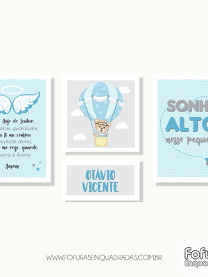 Kit de quadros meninos