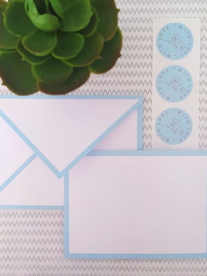 Cartão personalizado com adesivos - 10 unidades