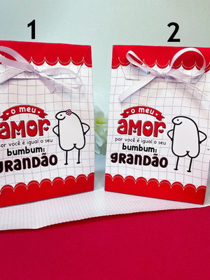 Sacola para mimos dia dos namorados