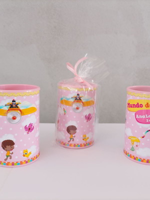 Cofrinhos mundo bita rosa