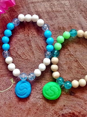 3 pulseiras infantil moana