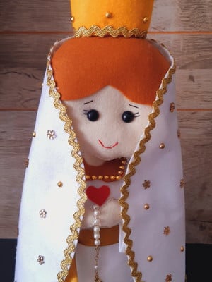 Nossa senhora de fatima em feltro