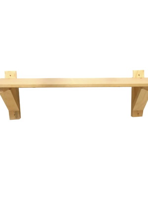 Prateleira mdf com cantoneira pinus 60l x 20c x 20a cm prtpn