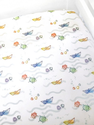 Lençol de elástico viúva origami