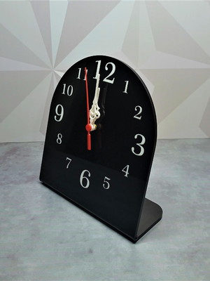 Relógio de mesa acrílico bancada moderno decorativo pilha