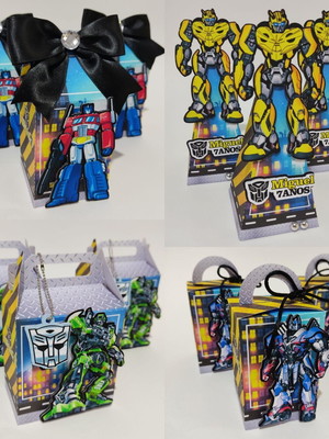 Kit festa 40 ítens transformers
