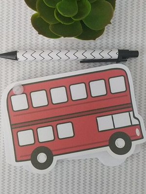 Bloco de notas london bus