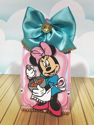 Caixa sacolinha minnie confeiteira