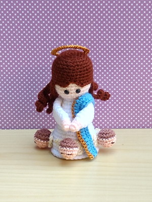 Nossa senhora da conceição (imaculada conceição) amigurumi