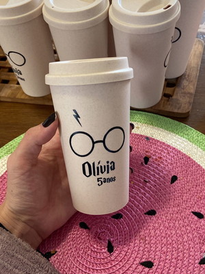 Copo café marmorizado personalizado