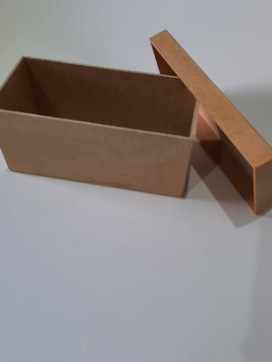 Caixa mdf c/ tampa 22x10x10 cm