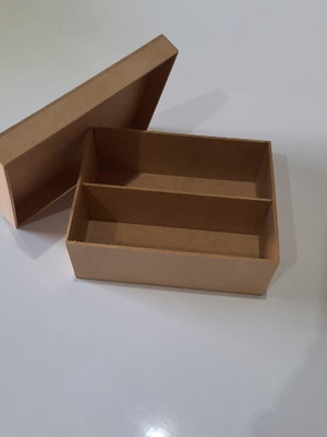 Caixa mdf 20x15x7,5 cm com divisória
