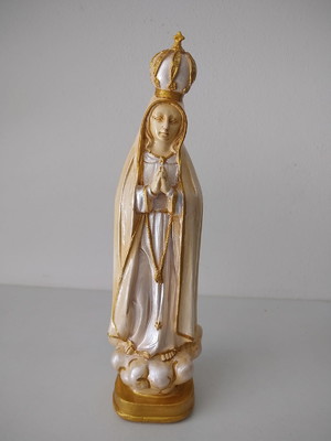 Nossa senhora de fátima em gesso