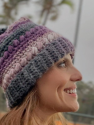 Gorro pop purple
