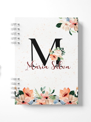 Caderno personalizado com nome, foto, logo ou imagem.