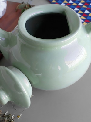 Bule de chá porcelana verde