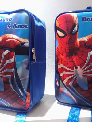 Mochila personalizadas homem aranha e heróis