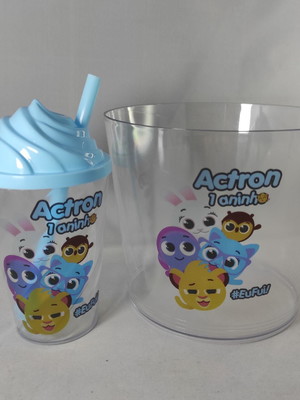 Kit pipoca com twister 300ml bolofofos