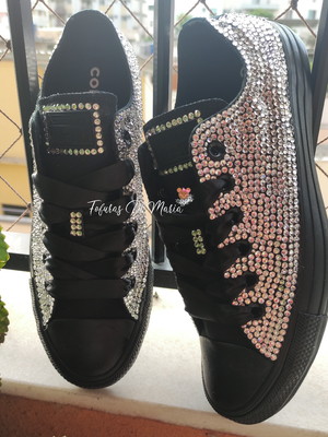 Tênis all star luxo com cristais