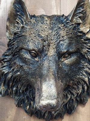 Lobo selvagem adorno de parede