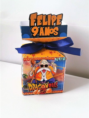 Caixa meia bala dragon ball