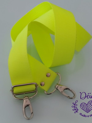 Alça para bolsa amarelo limão neon