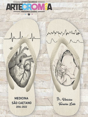 Chinelo formatura de medicina