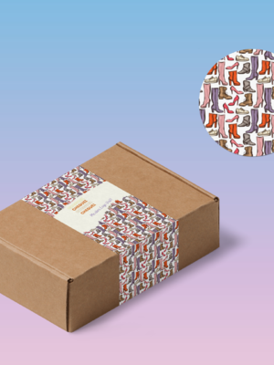 Cinta em papel para personalizar caixa, produtos ou envios