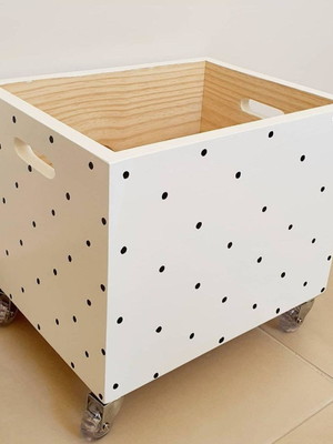Baú organizador de brinquedos poá