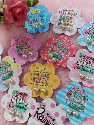 Brinco mimo lembrancinha personalizada dia das mães