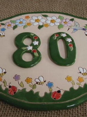Placa em ceramica