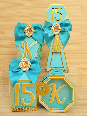 Kit de personalizados 15 anos - 20 peças