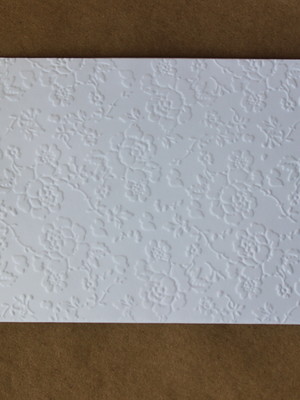 Envelope luva branco flora 11x15 cm