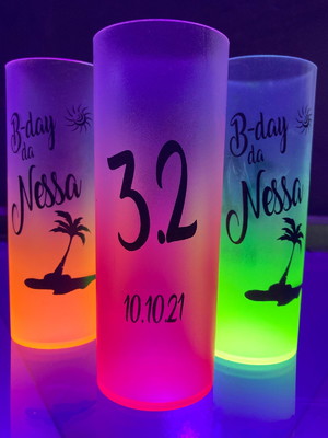 Copo long drink degrade neon