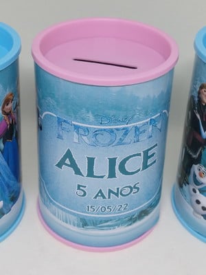 Cofrinho personalizado frozen