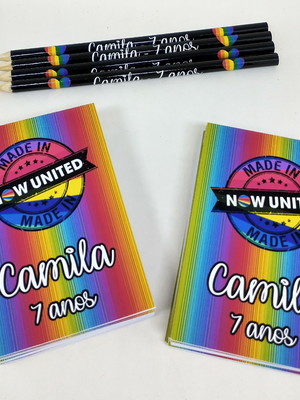 Bloquinho com lápis now united