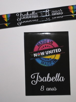 Bloquinho com lápis now united