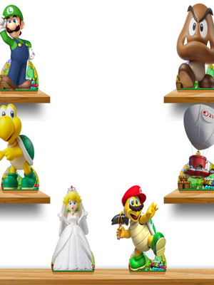 Mário odyssey displays kit com 10 peças
