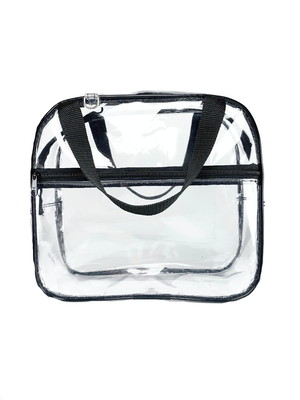 Bolsa enfermagem + chaveiro preto, necessaire transparente